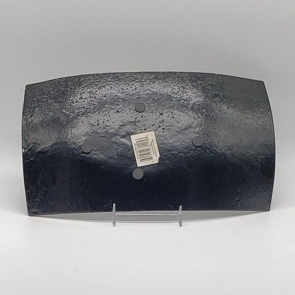 𝅺Reverse Hand Painted Birch Tree Forest Art Glass Console Plate - Picture 7 of 11